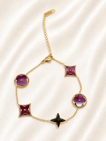 Lucky Clover Leaf Flower Bracelet!