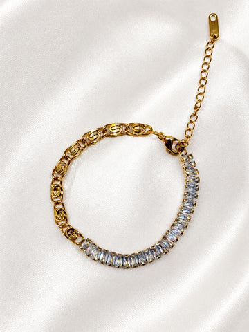 Orbit Link Bracelet or the Aura Link Baguette Bracelet