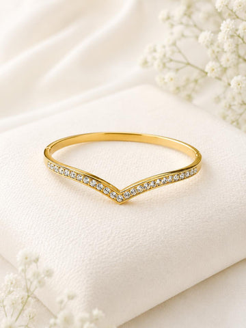 V-Shape / Chevron Bangle Bracelet